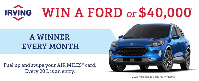 Year of Winning Swipe to Win Contest at Irving Oil Ford Escape
