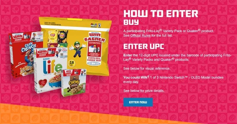Nintendo Switch Bundle Contest by Frito-Lay & Quaker