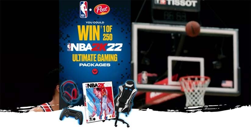 NBA 2K Ultimate Gaming Package Contest by Post Foods