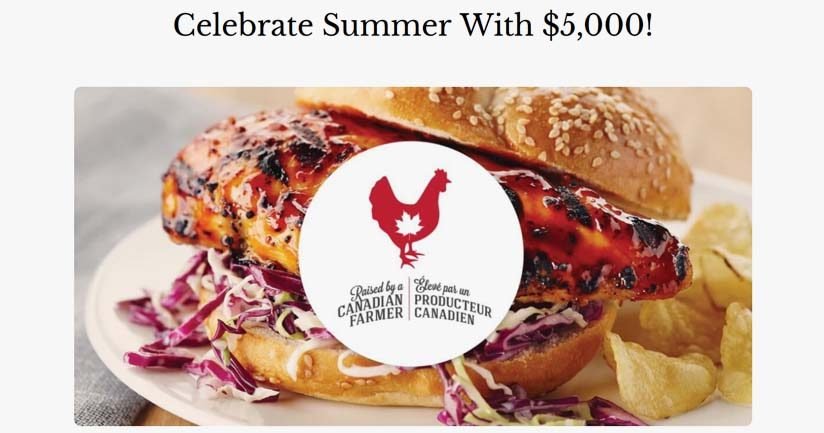 Celebrate Summer with $5,000 Contest by Canadian Chicken Farmers