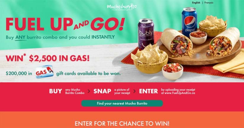 Fuel Up and Go Contest by Mucho Burrito