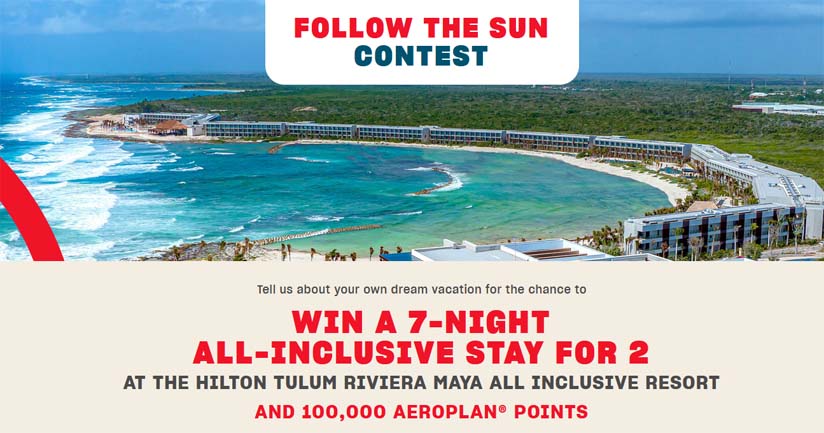 Follow the Sun Contest by Air Canada