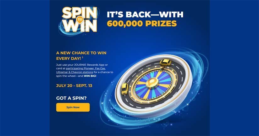 Spin to Win Contest by Journie