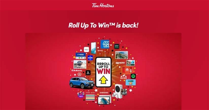 Roll Up To Win Contest by Tim Hortons