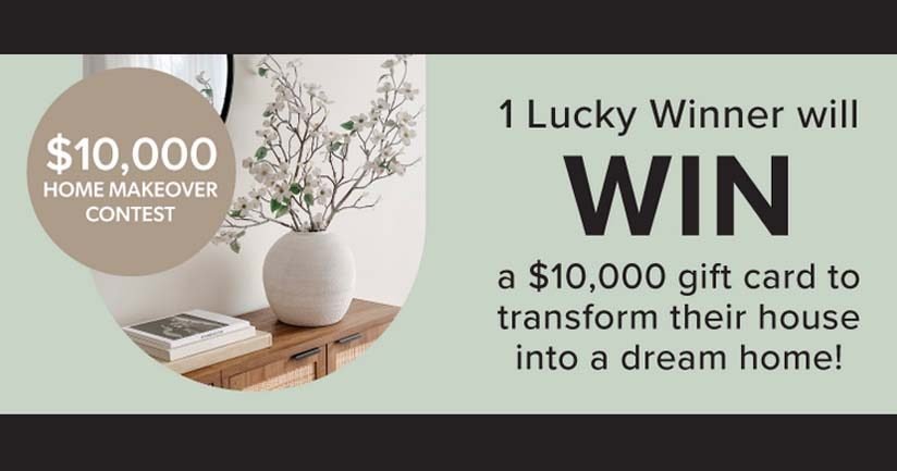 $10,000 Home Makeover Contest by Linen Chest