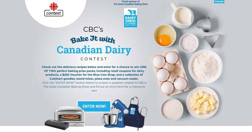 Bake it with Canadian Dairy Contest by CBC