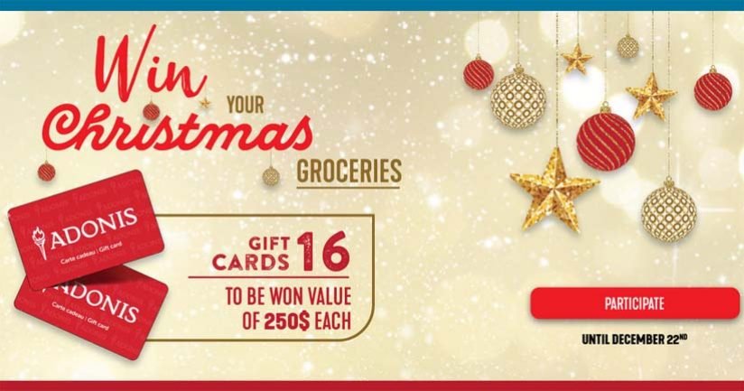 Christmas Gift Card Contest by Adonis