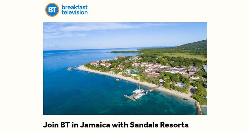 I Wake up with Sandals Resorts Contest by Breakfast Television