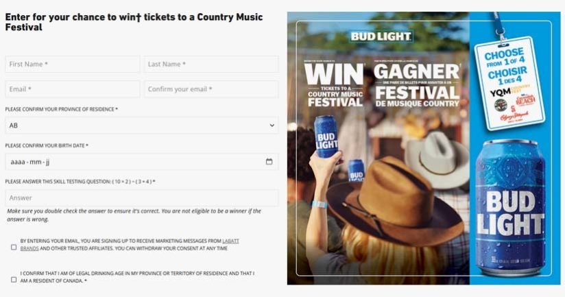 Country Festival Contest by Bud Light