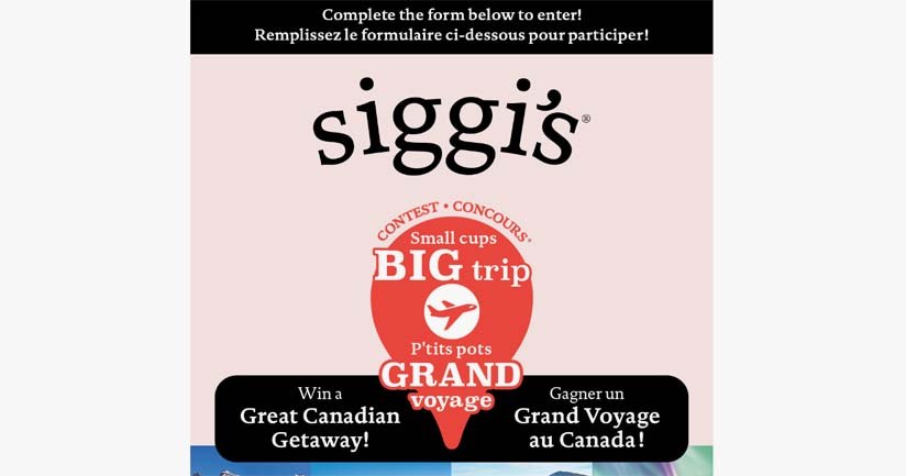 Small cups, Big trip Contest by siggi’s